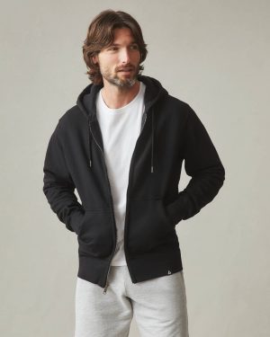 Men’s Relaxed Classic Full Zip – Black