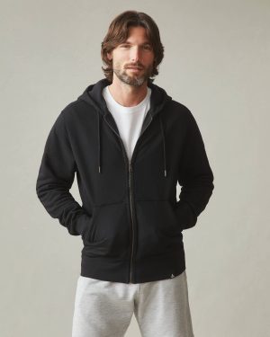 Men’s Relaxed Classic Full Zip – Black
