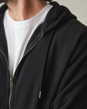 Men’s Relaxed Classic Full Zip – Black
