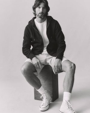 Men’s Relaxed Classic Full Zip – Black