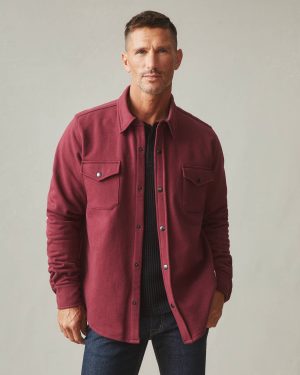 Men’s Redwood Fleece Overshirt – Zinfandel