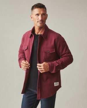Men’s Redwood Fleece Overshirt – Zinfandel