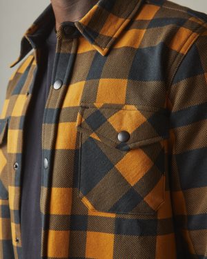 Unisex Redwood Fleece Overshirt – Cathay Spice Plaid