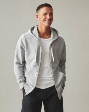 Men’s Midweight Full Zip – Athletic Heather