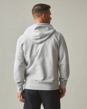 Men’s Midweight Full Zip – Athletic Heather