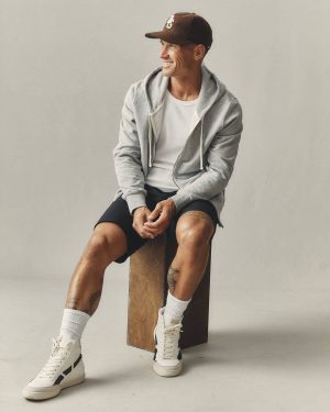 Men’s Midweight Full Zip – Athletic Heather