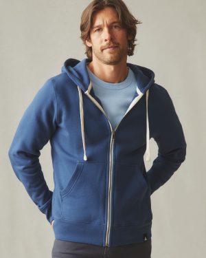 Men’s Midweight Full Zip – Varsity Blue