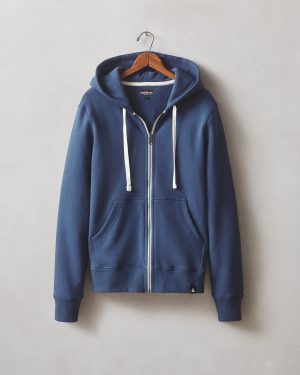 Men’s Midweight Full Zip – Varsity Blue