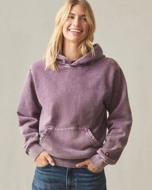 Unisex American Vintage Pullover – Mineral Wash Italian Plum