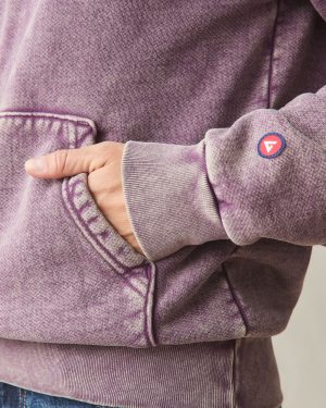 Unisex American Vintage Pullover – Mineral Wash Italian Plum