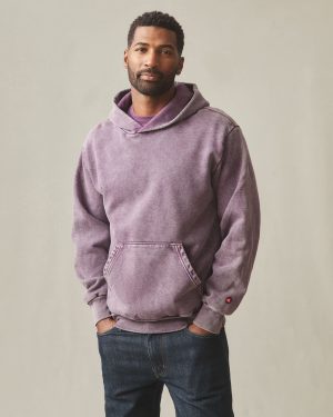 Unisex American Vintage Pullover – Mineral Wash Italian Plum