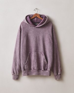 Unisex American Vintage Pullover – Mineral Wash Italian Plum
