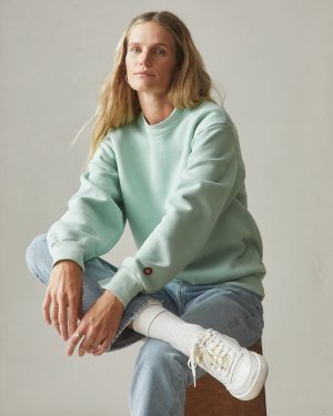 Unisex American Vintage Crew – Grayed Jade