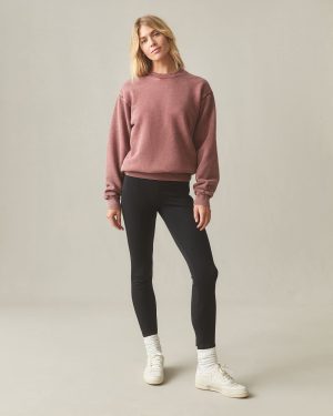 Unisex American Vintage Crew Sweatshirt – Mineral Wash Russet Brown