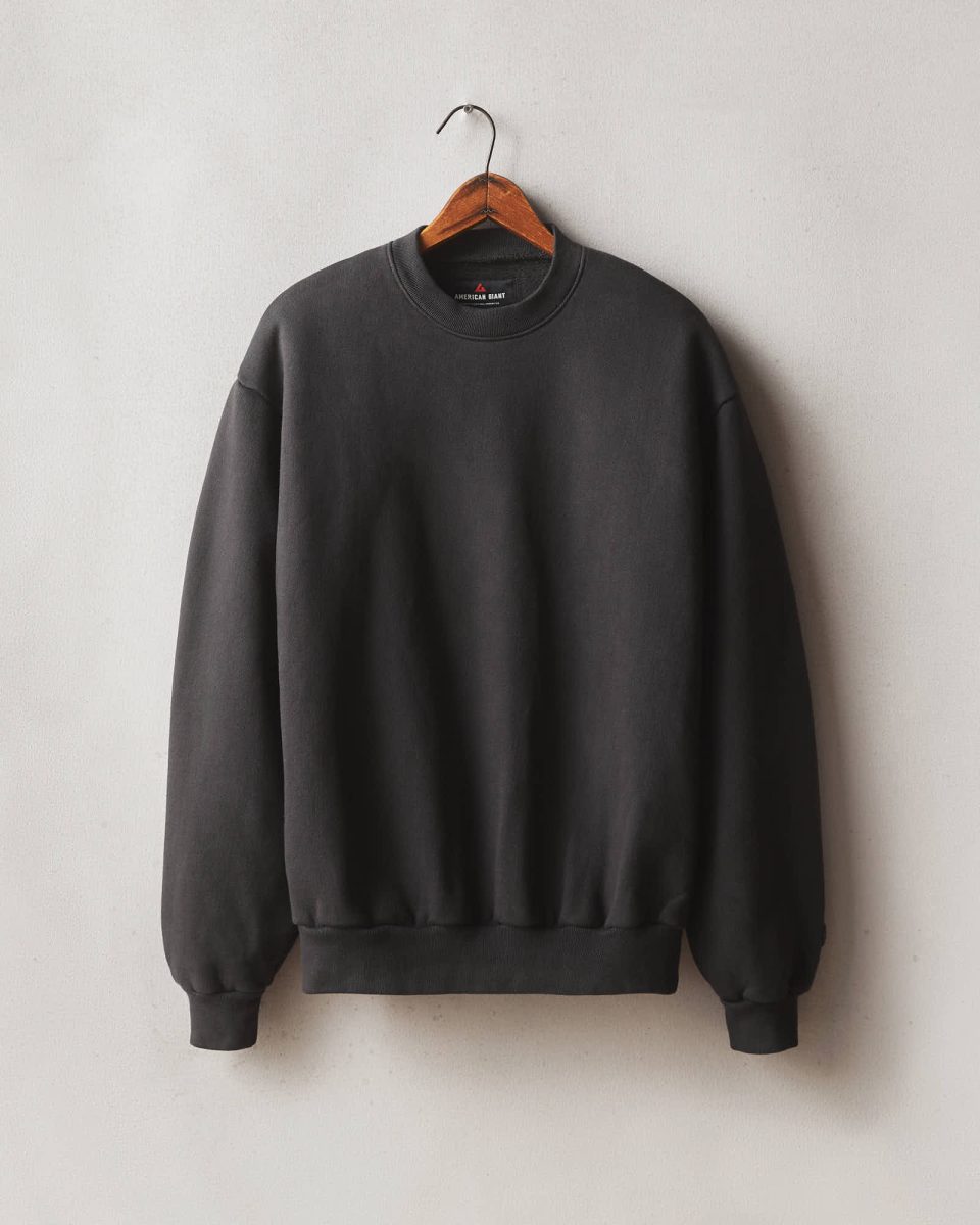 Unisex American Vintage Crew - Washed Black