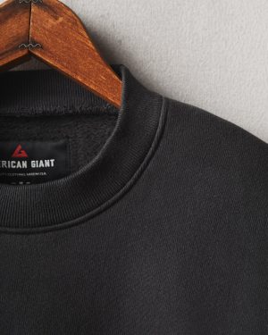 Unisex American Vintage Crew – Washed Black