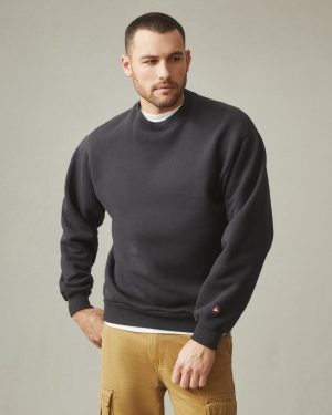 Unisex American Vintage Crew – Washed Black