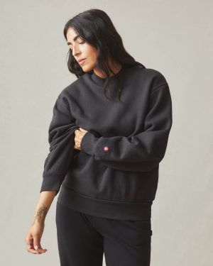 Unisex American Vintage Crew – Washed Black