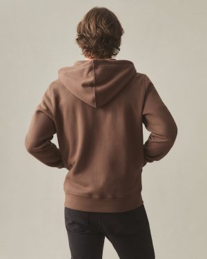 Men’s Midweight Full Zip – Chestnut