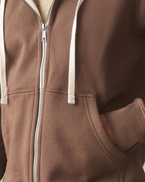 Men’s Midweight Full Zip – Chestnut