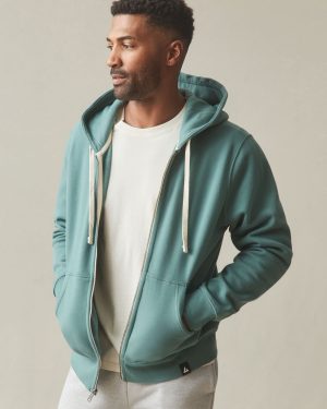 Men’s Midweight Full Zip – Silver Pine