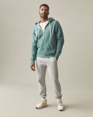 Men’s Midweight Full Zip – Silver Pine