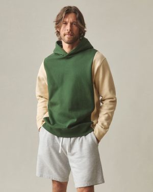 Men’s Colorblock Midweight Pullover – Safari Green Moss