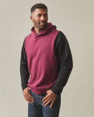 Men’s Colorblock Midweight Pullover – Zinfandel Black