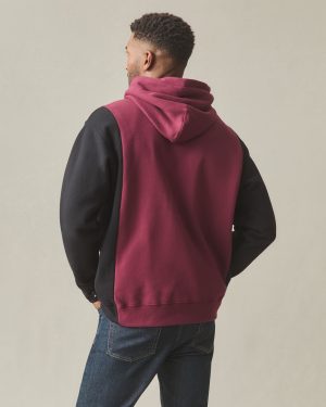 Men’s Colorblock Midweight Pullover – Zinfandel Black