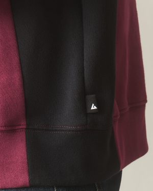 Men’s Colorblock Midweight Pullover – Zinfandel Black