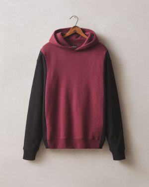 Men’s Colorblock Midweight Pullover – Zinfandel Black