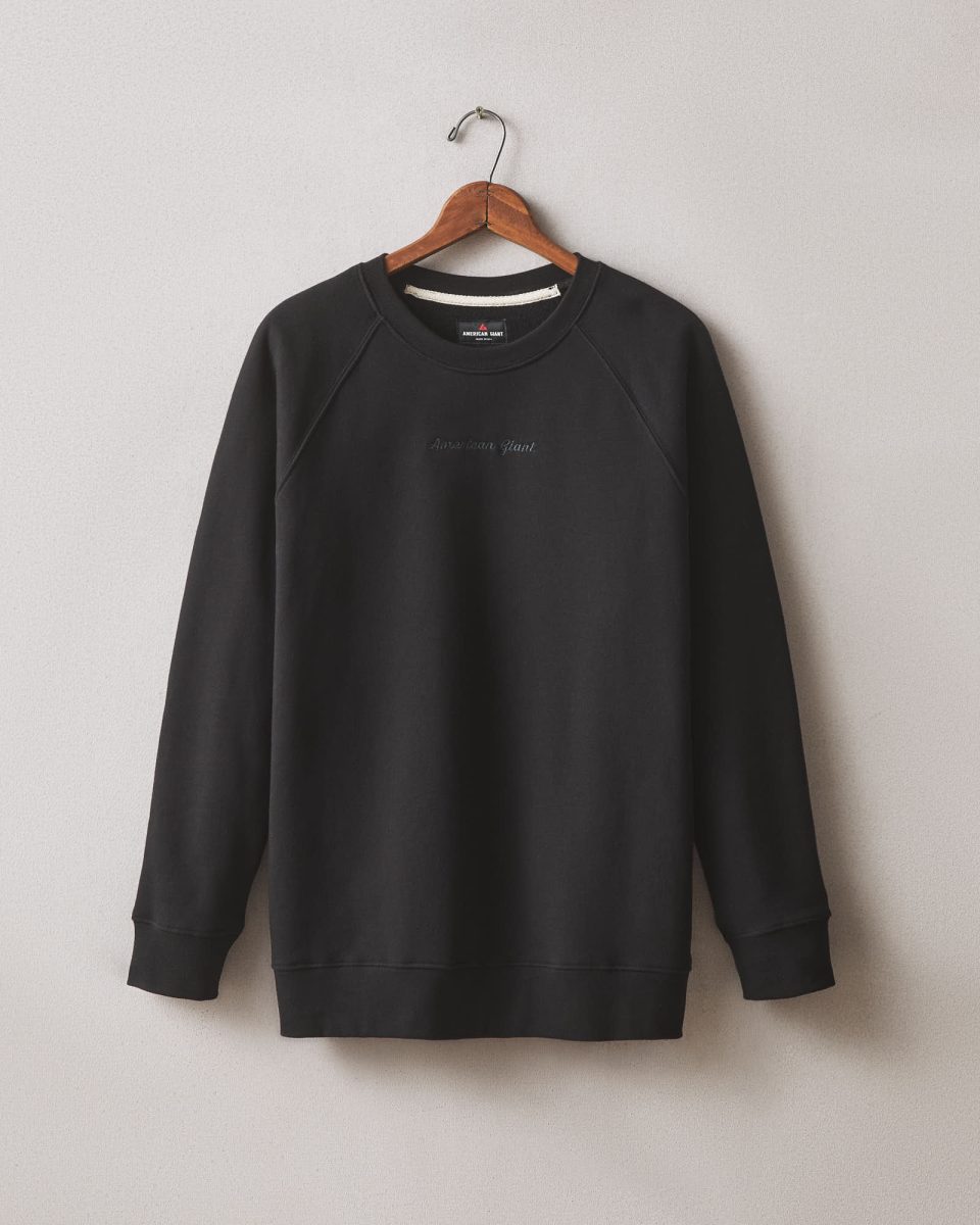 Men's Midweight Crewneck - Black
