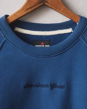 Men’s Midweight Crewneck – Navy Peony