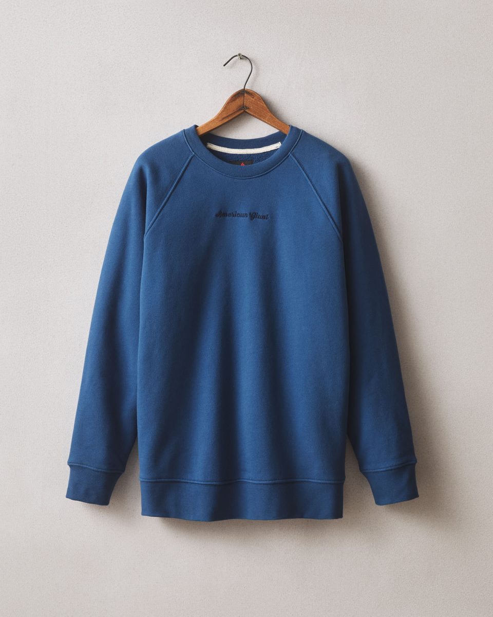 Men's Midweight Crewneck - Navy Peony