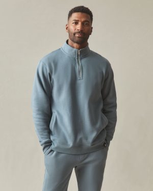 Men’s Midweight Half Zip – Stormy Weather