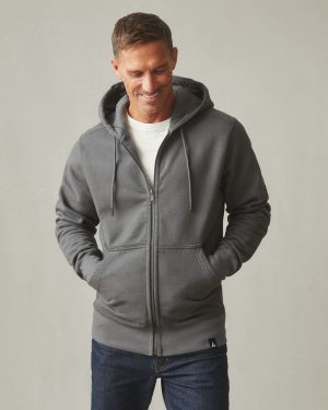 Men’s Classic Full Zip – Dark Charcoal