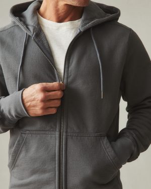 Men’s Classic Full Zip – Dark Charcoal