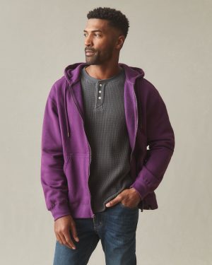 Men’s Relaxed Classic Full Zip – Italian Plum