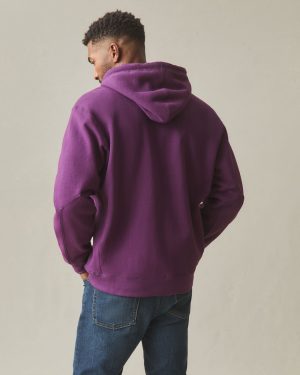Men’s Relaxed Classic Full Zip – Italian Plum