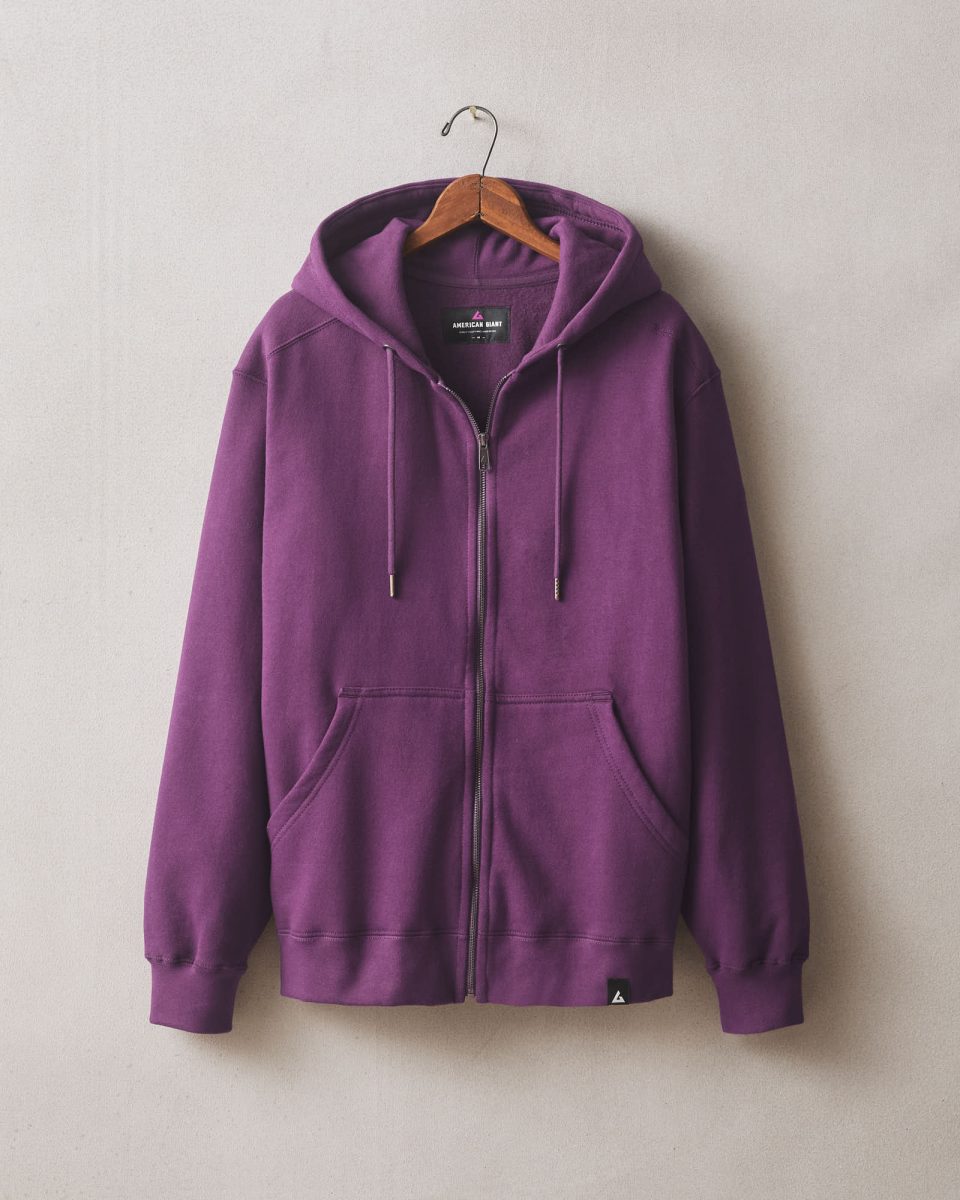 Men's Relaxed Classic Full Zip - Italian Plum