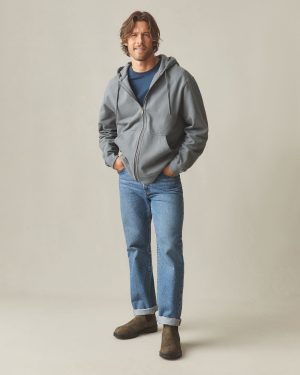 Men’s Relaxed Classic Full Zip – Lava Smoke