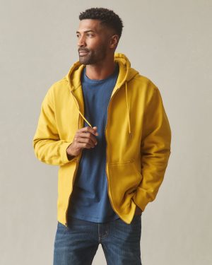 Men’s Relaxed Classic Full Zip – Nugget Gold