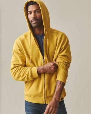 Men’s Relaxed Classic Full Zip – Nugget Gold