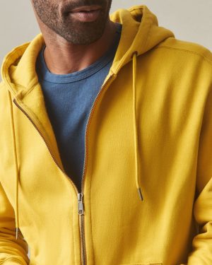 Men’s Relaxed Classic Full Zip – Nugget Gold