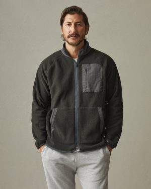 Men’s Active Fleece Full Zip – Vintage Black