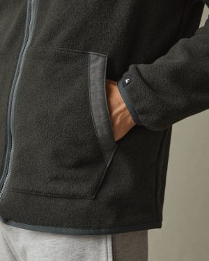 Men’s Active Fleece Full Zip – Vintage Black