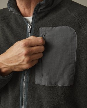 Men’s Active Fleece Full Zip – Vintage Black