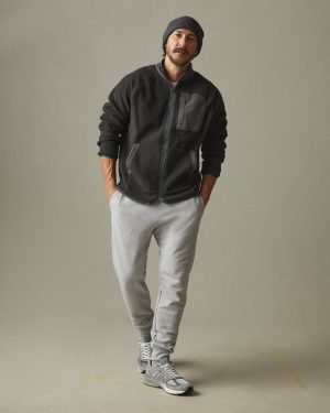 Men’s Active Fleece Full Zip – Vintage Black