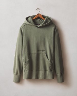 Men’s Vintage Wash Classic Pullover – Washed Deep Olive