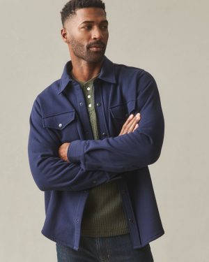 Unisex Redwood Fleece Overshirt – True Navy